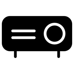 Fototapeta premium Projector icon glyph
