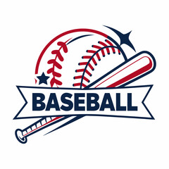 baseball logo design vector