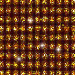 Obraz premium Glitter background vector. Shiny luxury sparkle, confetti effect, elegant festive design with glow, bokeh, and magic particles.