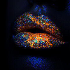 poppy seed on a black background