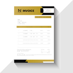 Obraz premium Modern & Clean Invoice Layout template design
