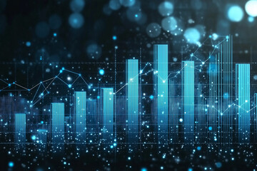 Fototapeta premium stock market graph