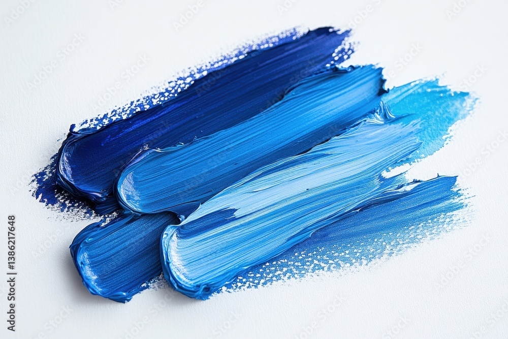 Aufkleber intricate blue abstract design flowing like water with shimmering details that capture the essence o