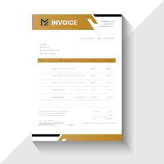 Obraz premium Modern & Clean Invoice Layout template design
