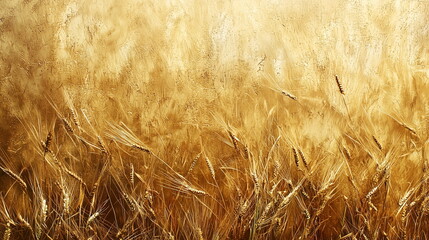 Golden wheat field texture, soft lighting