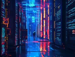 Hacker, Cyber, Cybercrime, Virtual world, Artificial Intelligence