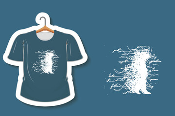 Abstract Bear Chronicles – Artistic T-Shirt Design Adobe Illustrator Artwork