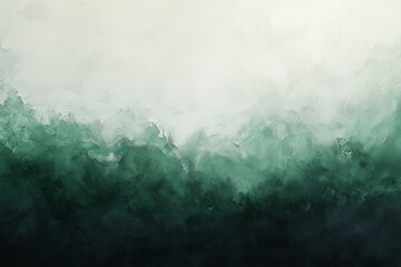 Green and White Watercolor Mist Background – Abstract Foggy Nature Texture
