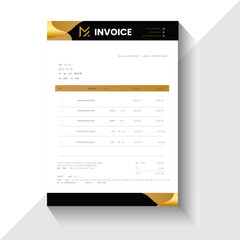 Obraz premium Modern & Clean Invoice Layout template design