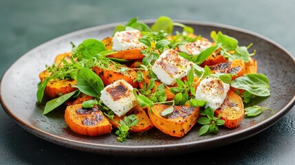 Roasted Pumpkin Salad with Feta