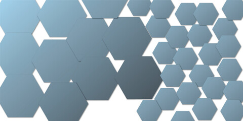 Obraz premium Geometric technology colorful hexagon background. Abstract vector illustration Science technology and medical concept hexagon on transparent background.