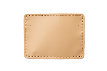 Close-up of an empty label on the back pocket 