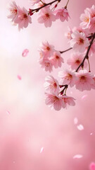 pink cherry blossom in spring