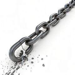 Fototapeta premium 3D Representation of Breaking Free from Addiction