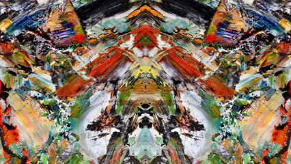 Abstract art background . Hand painting artwork on canvas .