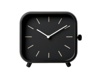 Modern design clock with minimalist style for home or office use, cut out