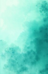 Soothing abstract turquoise watercolor background with fluid texture, tranquil and fresh aesthetic