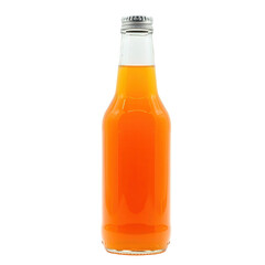 Glass Bottle of Sparkling Orange Juice.