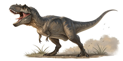 t rex dinosaurs isolated on transparent background
