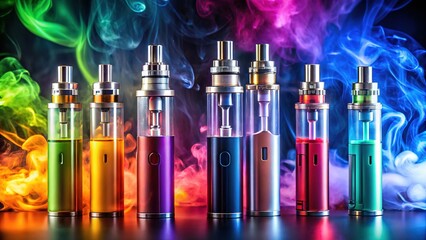 Vape Flavors Close-Up Electronic Cigarette