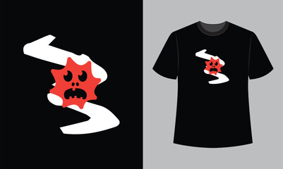 Pumpkin Face, Halloween Monster, Scary, funny, Ghost face, cartoon, Pumpkin Faces, Ghost, Smile, Happiness, Happy  illustration t-shirt design 