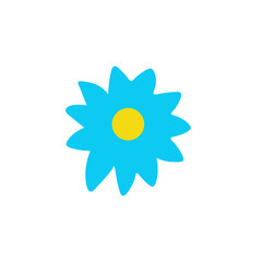 Abstract flowers icon.Vector illustration floral design.