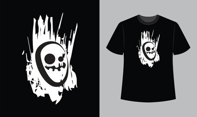 Pumpkin Face, Halloween Monster, Scary, funny, Ghost face, cartoon, Pumpkin Faces, Ghost, Smile, Happiness, Happy  illustration t-shirt design 