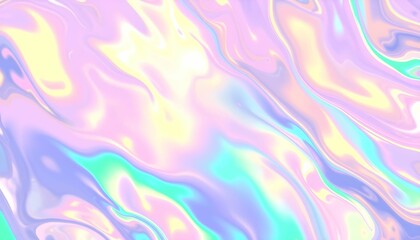 Obraz premium Holographic Iridescent Texture Background – Futuristic Abstract Light Reflection Design
