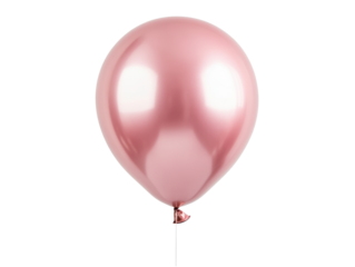 Elegant pink balloon for celebrations and festive occasions, cut out