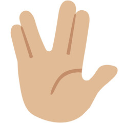 Vulcan Salute (Light Skin)
