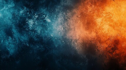 Fototapeta premium Textured Divide Orange to Blue Gradient, abstract , background