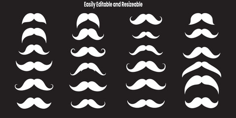 Mustache icon set