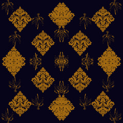seamless damask pattern