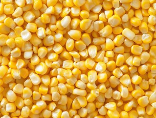 Golden Corn Kernels: A vibrant close-up showcasing the natural sweetness and texture of freshly harvested corn.