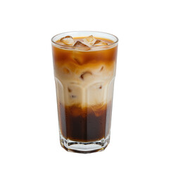 Iced Coffee with Creamy Milk and Ice.