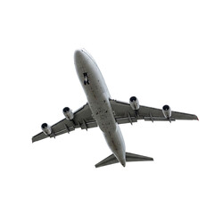 Obraz premium Airbus A340-300 in Flight. clipart isolated on transparent background