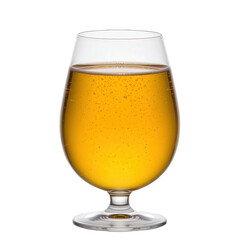 Sparkling Golden Beer in a Snifter Glass.