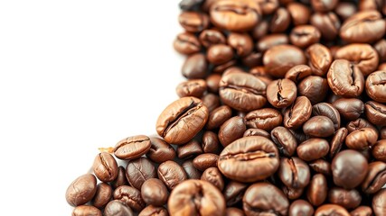 Naklejka premium Roasted Coffee Beans PNG for Branding Design