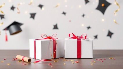 Graduation Gift Box Mockup - Celebration and Appreciation