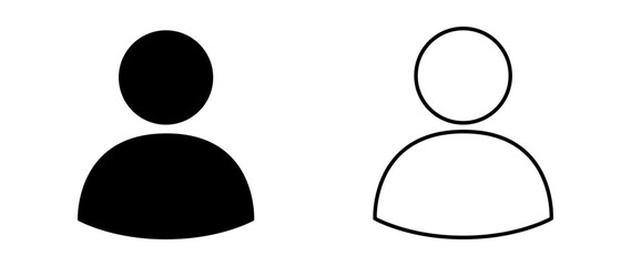Vector flat illustration in grayscale. Avatar, user profile, person icon, gender neutral silhouette, profile picture. Suitable for social media profiles, icons, screensavers and as a template.