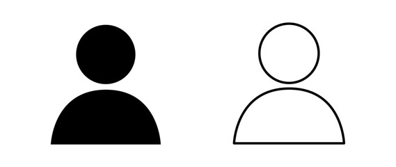 Vector flat illustration in grayscale. Avatar, user profile, person icon, gender neutral silhouette, profile picture. Suitable for social media profiles, icons, screensavers and as a template.
