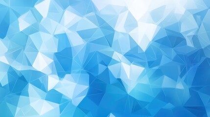 Fototapeta premium Abstract geometric background of light blue triangles. Possible use in website design, presentations