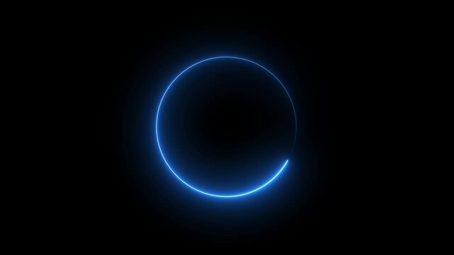 Loading Circle, Video. icons on slow internet and load gradient round eclipse.Loading,target, intro, alpha. Glowing flow circle background. LED screens projection technology.