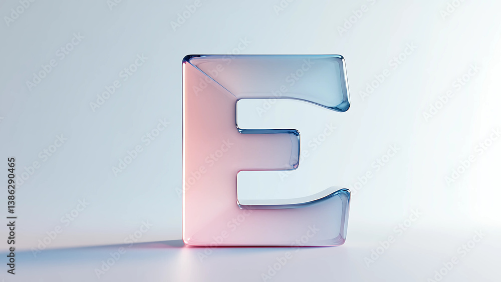Poster three-dimensional letter 