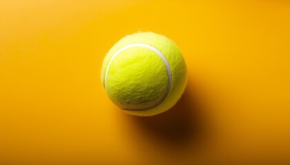 tennis ball on a tennis court