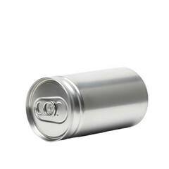 Unopened Aluminum Beverage Can on its Side.