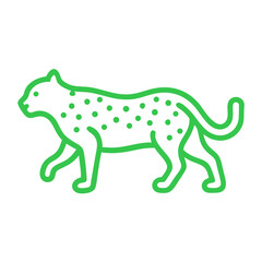 Endangered Species, Amur Leopard, icon, vector