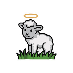 vector illustration of a sheep