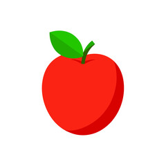 red apple vector illustration