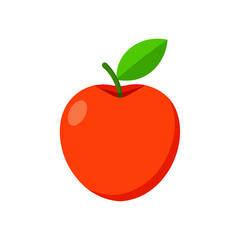 red apple vector illustration
